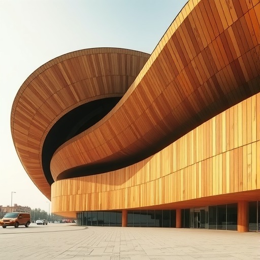 隈研吾联合体设计波兰Rzeszów新图书馆“语之螺旋”方案(图9) 隈研吾联合体设计波兰Rzeszów新图书馆“语之螺旋”方案(图9)