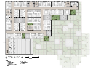 印度Prestige大学新建筑屋顶铺满阶梯平台，打造多功能社交空间(图28)