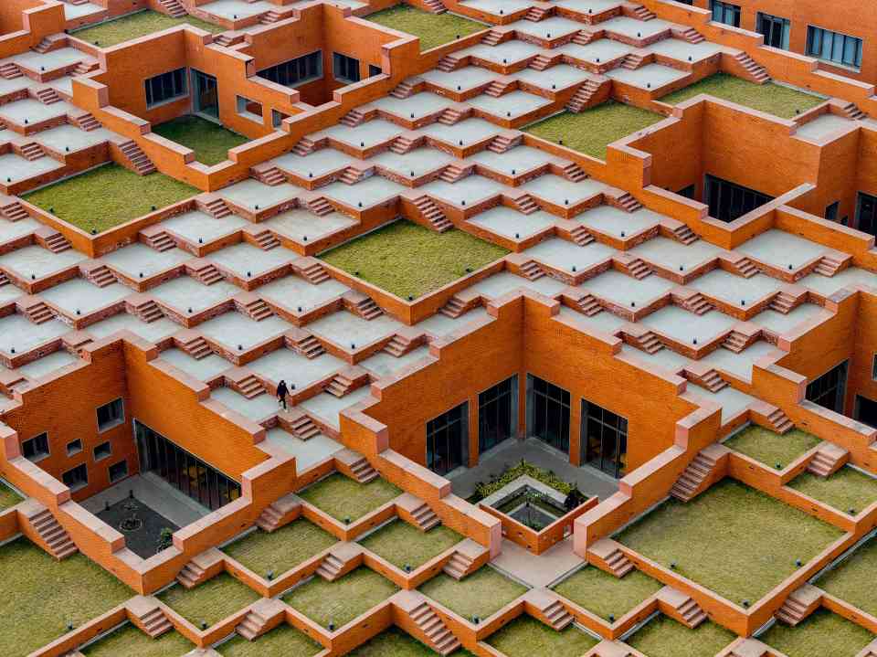 印度大学新建筑463个阶梯平台打造社交空间(图11) 印度大学新建筑463个阶梯平台打造社交空间(图11)