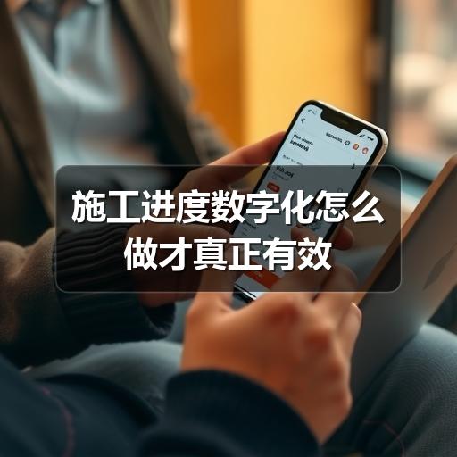 施工进度数字化如何解决管理难题?分步落地指南(图2) 施工进度数字化怎么做才真正有效