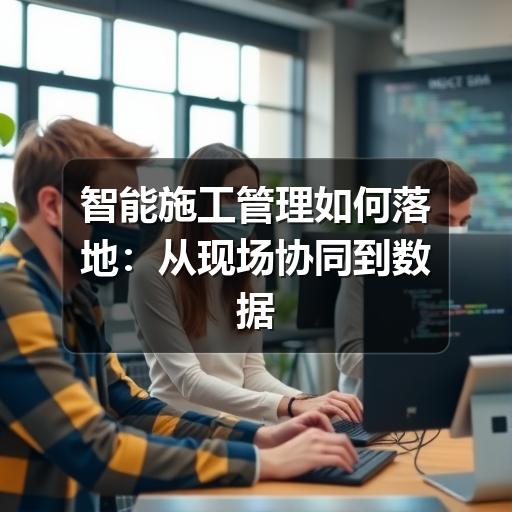 智能施工管理怎么做?实施步骤+常见误区全解析(图2) 智能施工管理如何落地:从现场协同到数据闭环