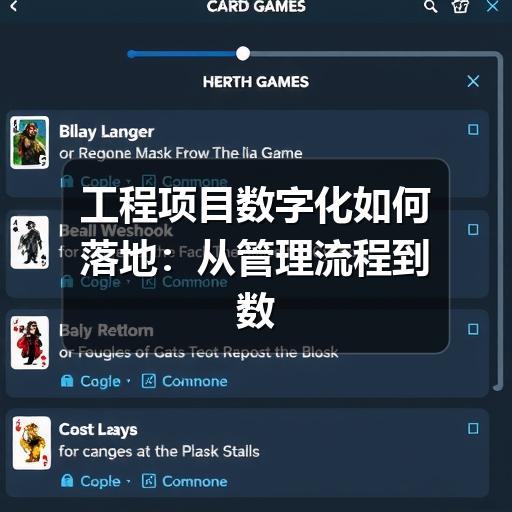 工程项目数字化如何落地:从管理流程到数据协同的实用指南(图2) 工程项目数字化如何落地:从管理流程到数据协同的实用指南