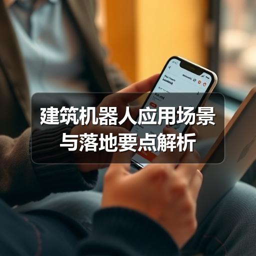 建筑机器人应用场景与落地要点解析