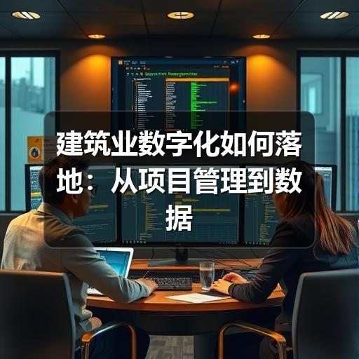 建筑业数字化如何落地:从项目管理到数据协同的实用路径(图2) 建筑业数字化如何落地:从项目管理到数据协同的实用路径
