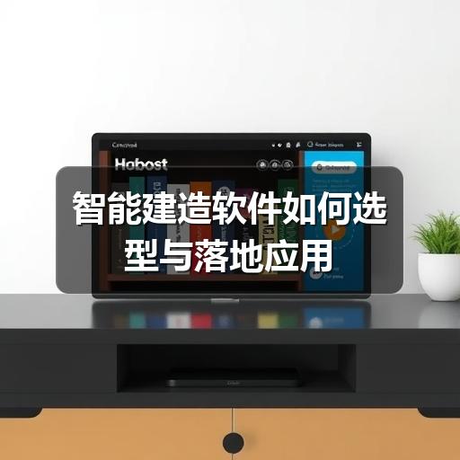 智能建造软件如何选型与落地应用
